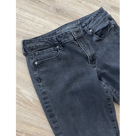 AE 360 Super Stretch Grey Wash Skinny Jeans - Picture 3 of 5